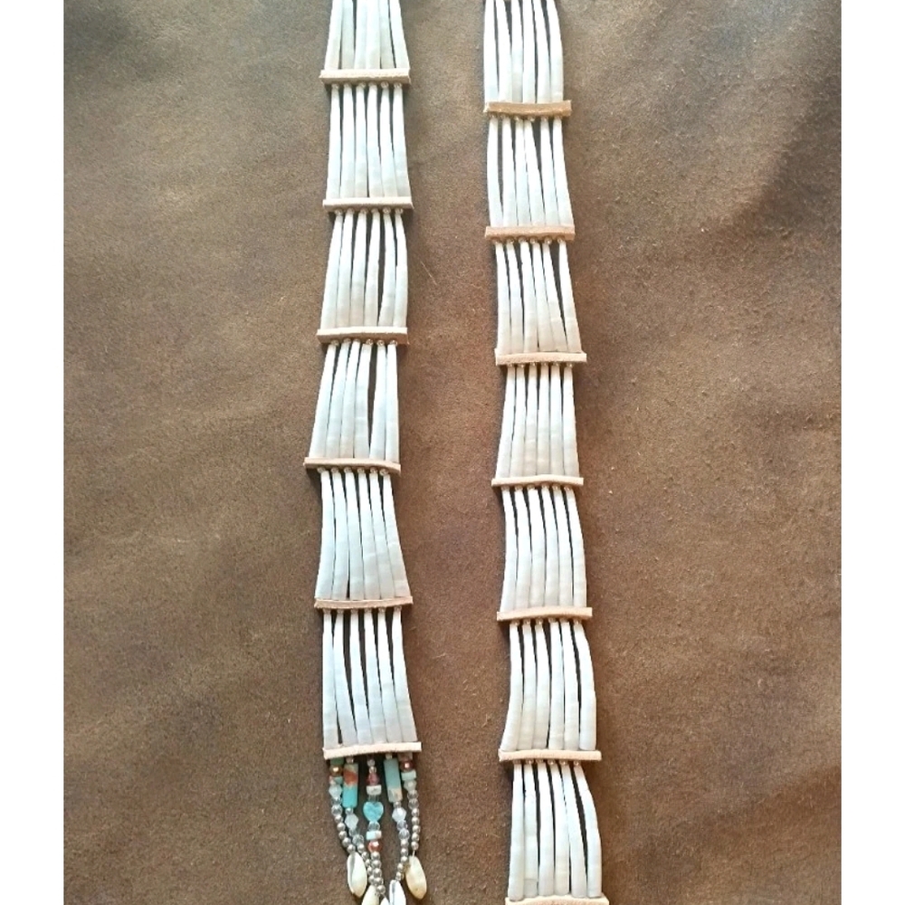 Native American Dentalium Shell Earrings* Native Made